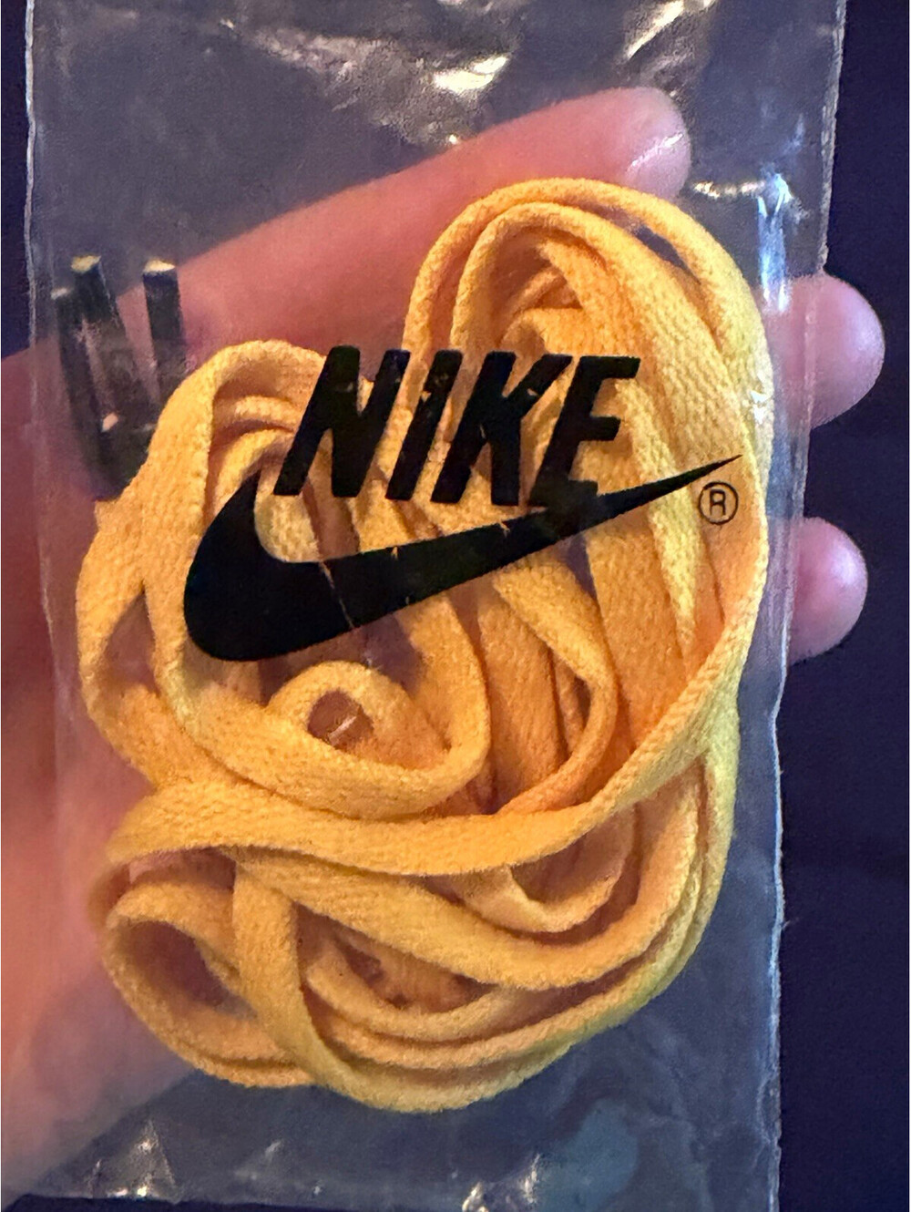 Nike Yellow Replacement Laces/Shoelaces with Black Tips